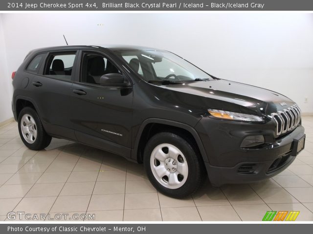 2014 Jeep Cherokee Sport 4x4 in Brilliant Black Crystal Pearl