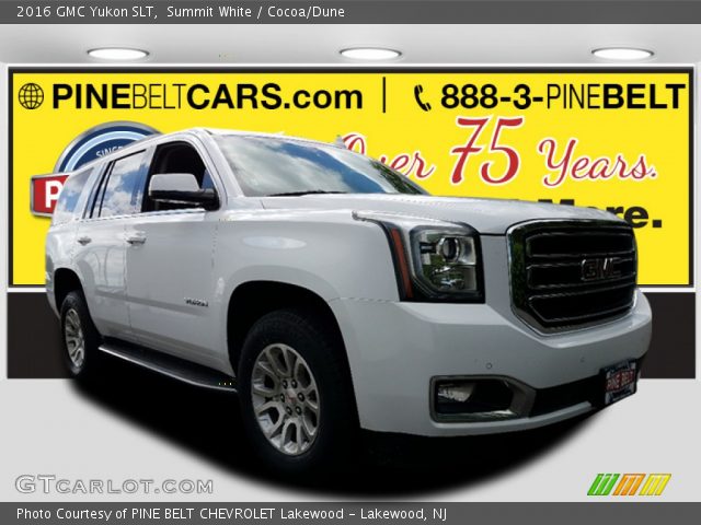 2016 GMC Yukon SLT in Summit White
