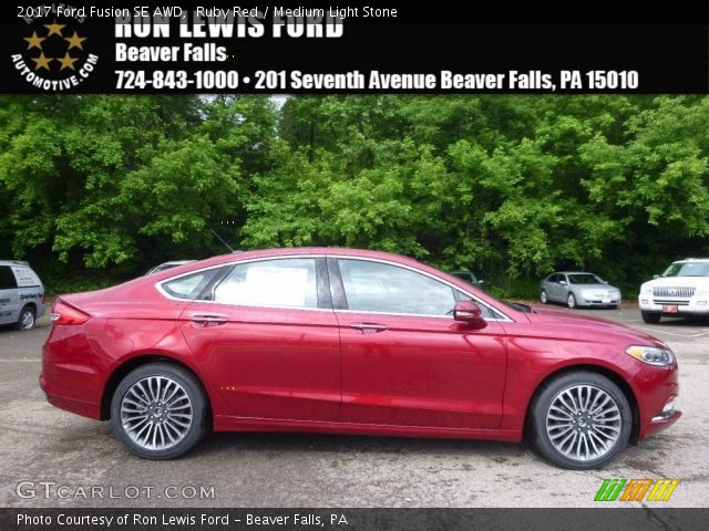 2017 Ford Fusion SE AWD in Ruby Red