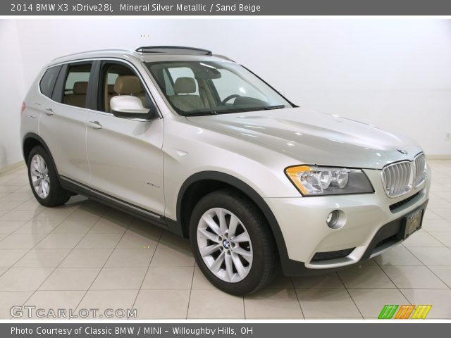 2014 BMW X3 xDrive28i in Mineral Silver Metallic