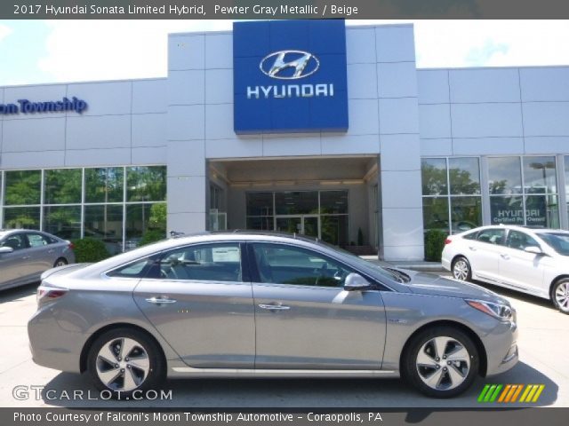2017 Hyundai Sonata Limited Hybrid in Pewter Gray Metallic