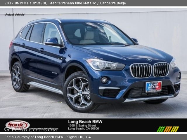 2017 BMW X1 sDrive28i in Mediterranean Blue Metallic