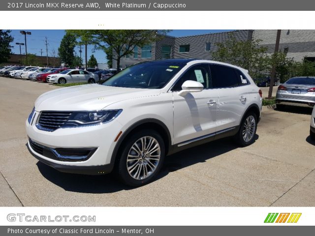 2017 Lincoln MKX Reserve AWD in White Platinum