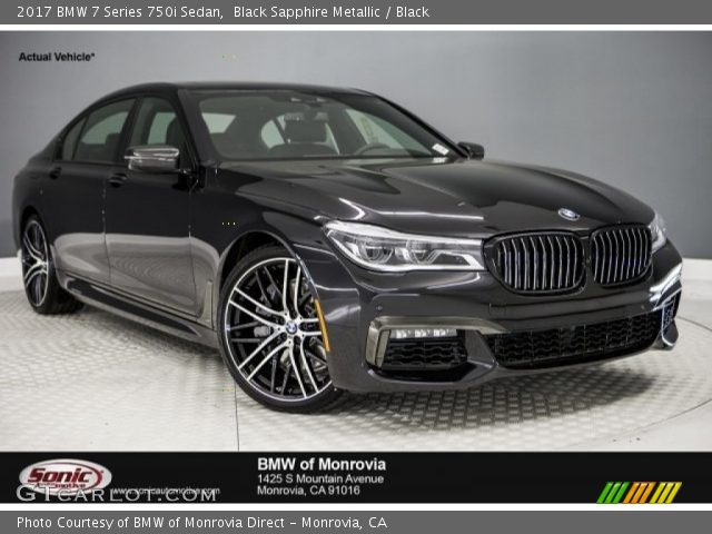 2017 BMW 7 Series 750i Sedan in Black Sapphire Metallic