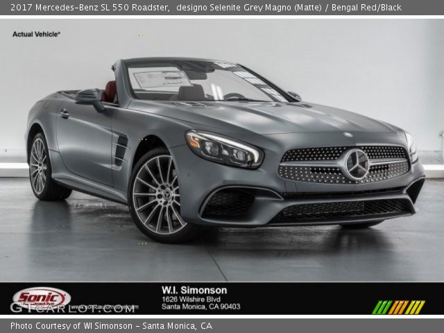 2017 Mercedes-Benz SL 550 Roadster in designo Selenite Grey Magno (Matte)