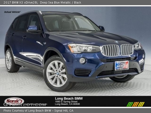 2017 BMW X3 xDrive28i in Deep Sea Blue Metallic