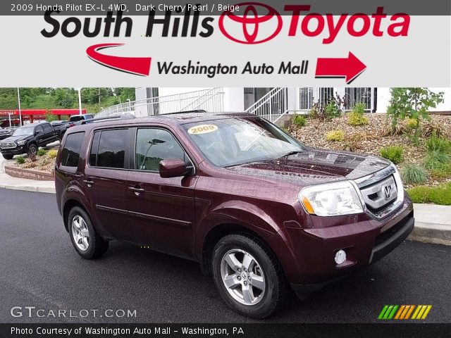 2009 Honda Pilot EX-L 4WD in Dark Cherry Pearl