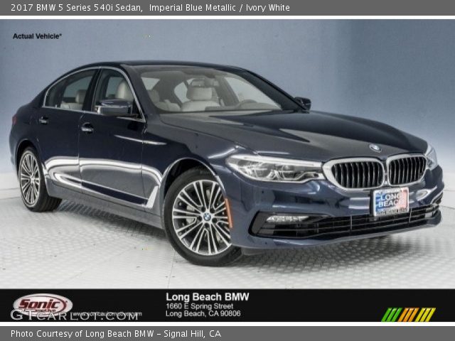 2017 BMW 5 Series 540i Sedan in Imperial Blue Metallic