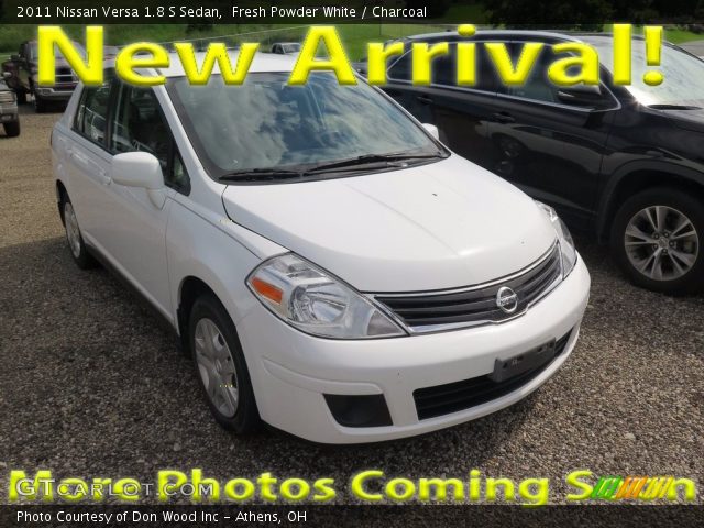 2011 Nissan Versa 1.8 S Sedan in Fresh Powder White
