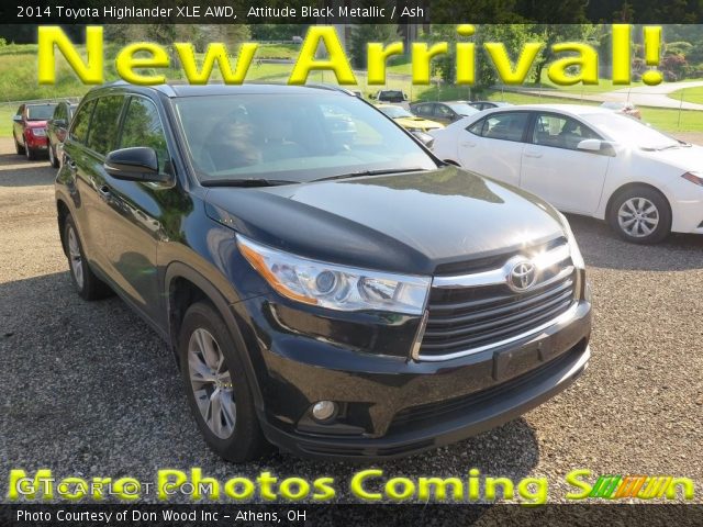 2014 Toyota Highlander XLE AWD in Attitude Black Metallic