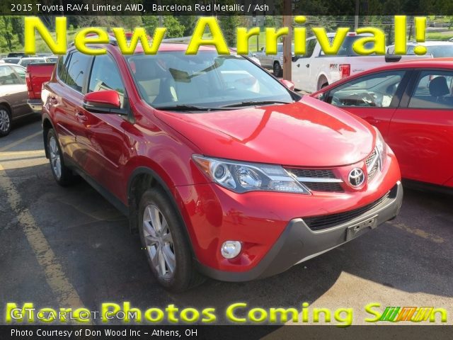 2015 Toyota RAV4 Limited AWD in Barcelona Red Metallic