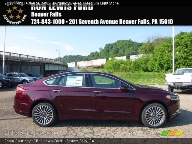 2017 Ford Fusion SE AWD in Burgundy Velvet
