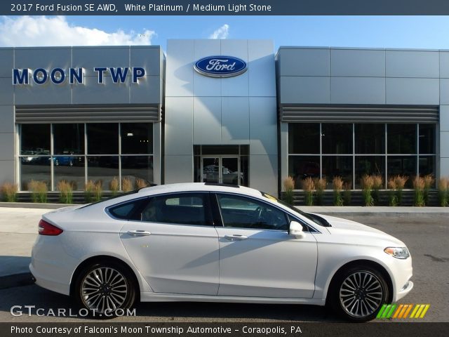 2017 Ford Fusion SE AWD in White Platinum