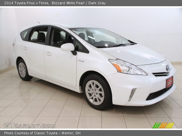 2014 Toyota Prius v Three in Blizzard White Pearl