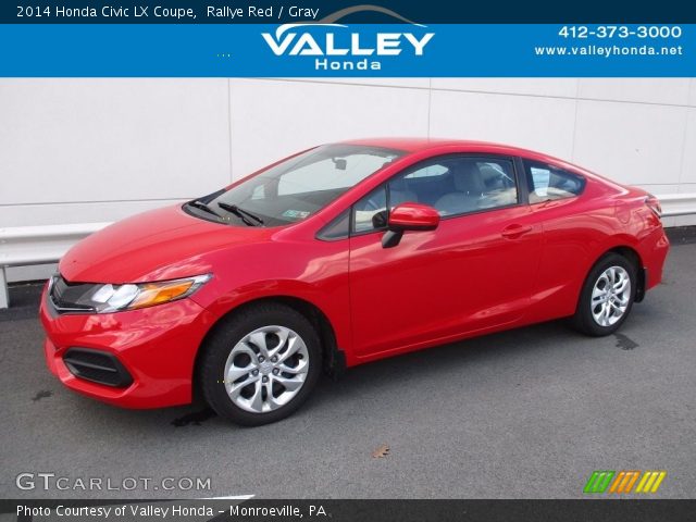 2014 Honda Civic LX Coupe in Rallye Red