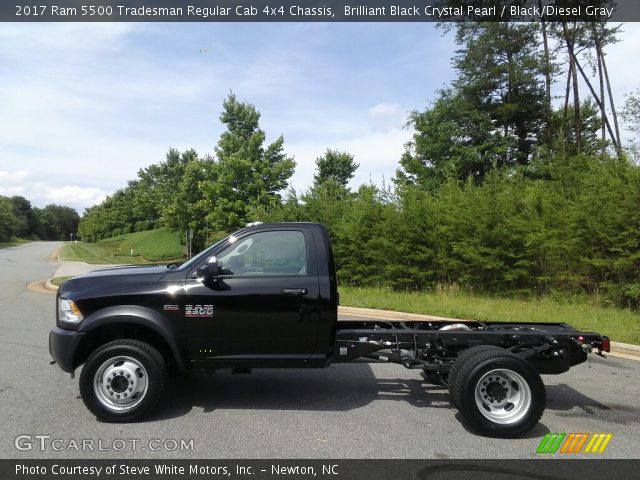 2017 Ram 5500 Tradesman Regular Cab 4x4 Chassis in Brilliant Black Crystal Pearl