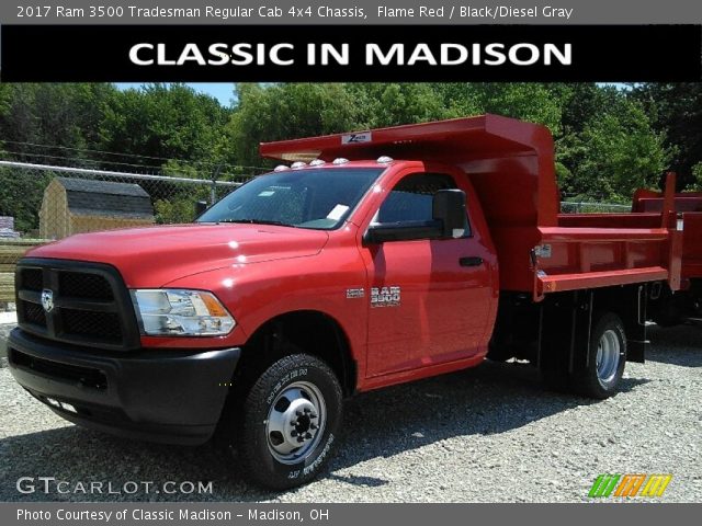 2017 Ram 3500 Tradesman Regular Cab 4x4 Chassis in Flame Red