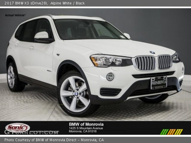 2017 BMW X3 sDrive28i in Alpine White