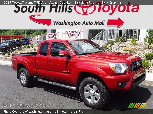 2015 Toyota Tacoma TRD Sport Access Cab 4x4 in Barcelona Red Metallic