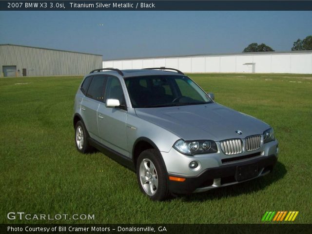 2007 BMW X3 3.0si in Titanium Silver Metallic