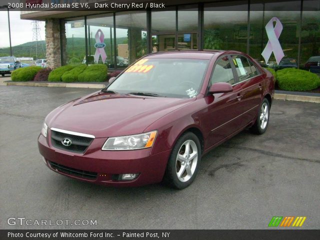 2008 Hyundai Sonata SE V6 in Dark Cherry Red