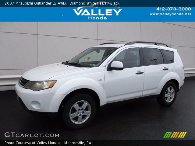 2007 Mitsubishi Outlander LS 4WD in Diamond White Pearl