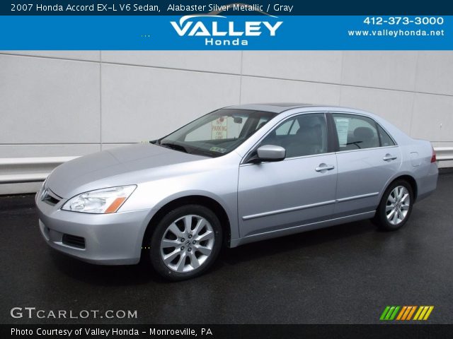 2007 Honda Accord EX-L V6 Sedan in Alabaster Silver Metallic