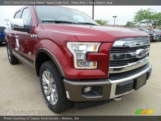 2017 Ford F150 King Ranch SuperCrew 4x4 in Ruby Red
