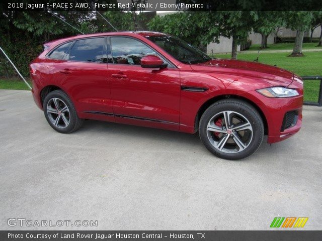 2018 Jaguar F-PACE S AWD in Firenze Red Metallic