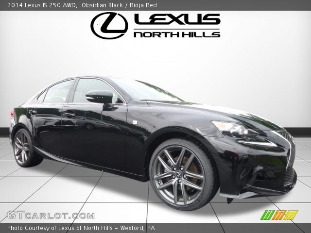 2014 Lexus IS 250 AWD in Obsidian Black