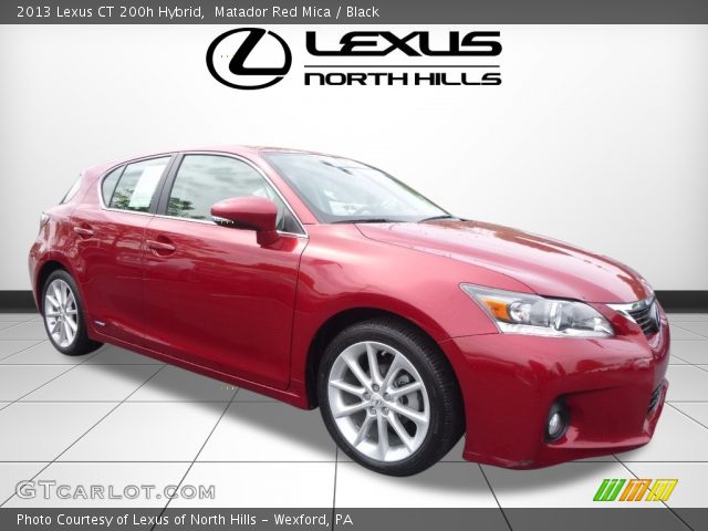 2013 Lexus CT 200h Hybrid in Matador Red Mica