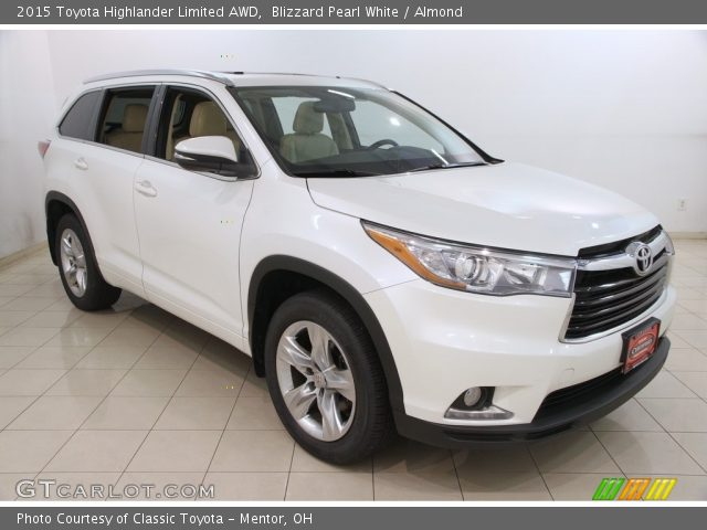 2015 Toyota Highlander Limited AWD in Blizzard Pearl White