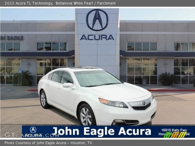 2013 Acura TL Technology in Bellanova White Pearl