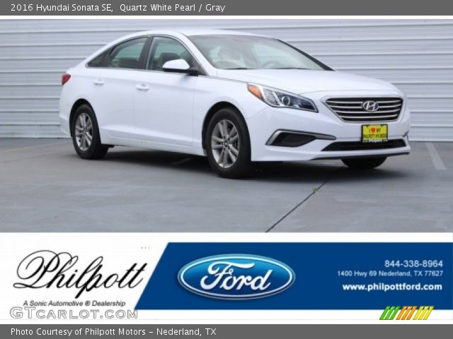 2016 Hyundai Sonata SE in Quartz White Pearl