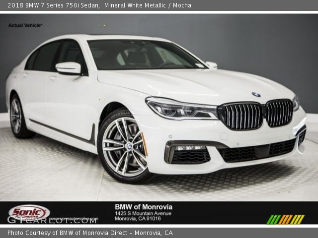 2018 BMW 7 Series 750i Sedan in Mineral White Metallic
