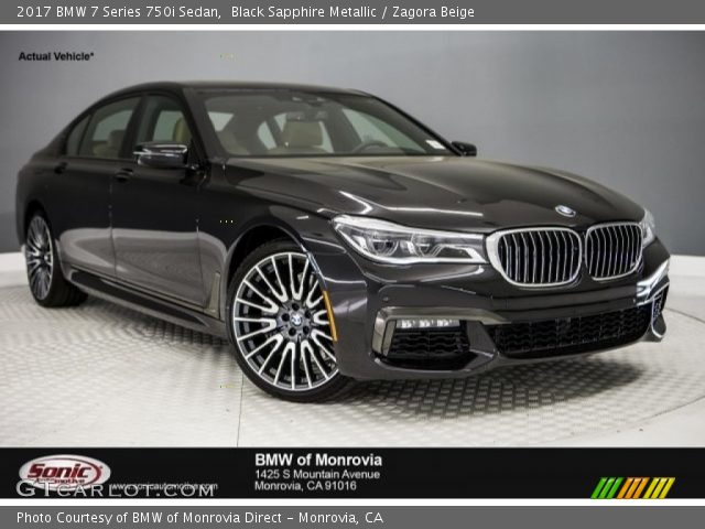 2017 BMW 7 Series 750i Sedan in Black Sapphire Metallic