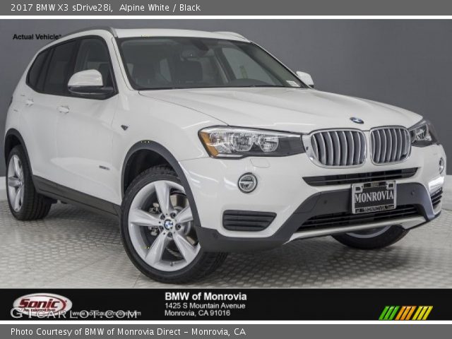 2017 BMW X3 sDrive28i in Alpine White