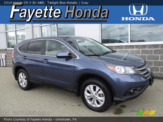 2014 Honda CR-V EX AWD in Twilight Blue Metallic