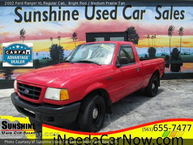 2002 Ford Ranger XL Regular Cab in Bright Red