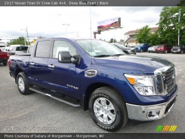 2017 Nissan Titan SV Crew Cab 4x4 in Deep Blue Pearl