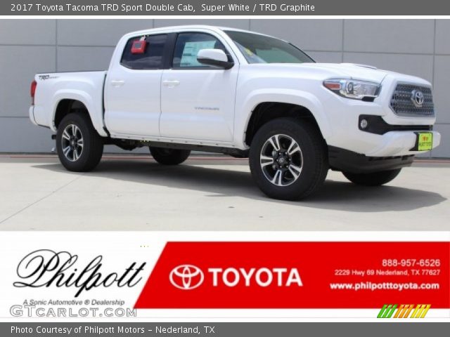 2017 Toyota Tacoma TRD Sport Double Cab in Super White