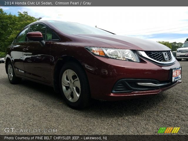 2014 Honda Civic LX Sedan in Crimson Pearl
