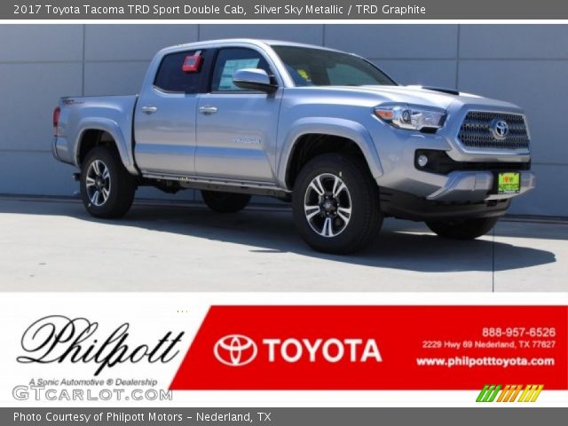 2017 Toyota Tacoma TRD Sport Double Cab in Silver Sky Metallic