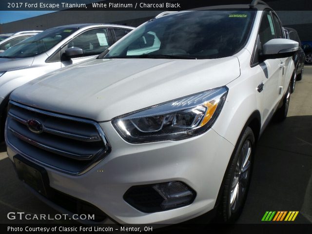 2017 Ford Escape Titanium in White Platinum