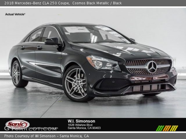 2018 Mercedes-Benz CLA 250 Coupe in Cosmos Black Metallic