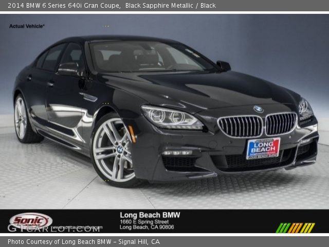 2014 BMW 6 Series 640i Gran Coupe in Black Sapphire Metallic