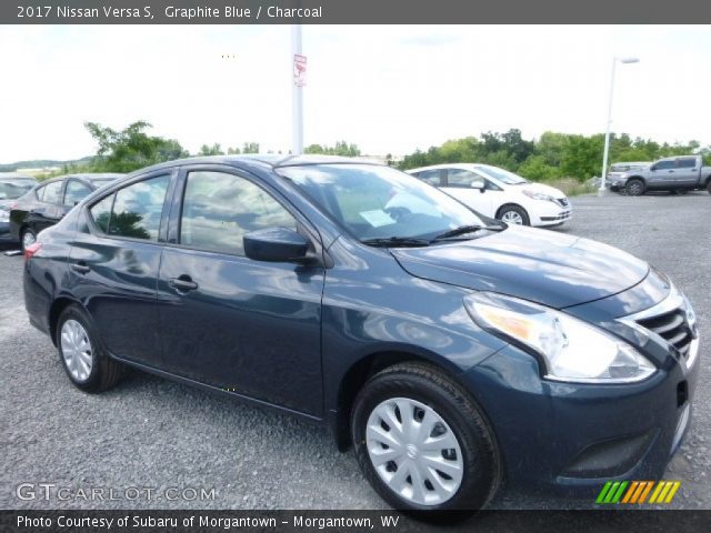 2017 Nissan Versa S in Graphite Blue