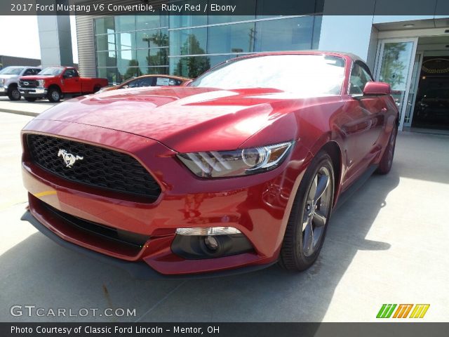 2017 Ford Mustang V6 Convertible in Ruby Red