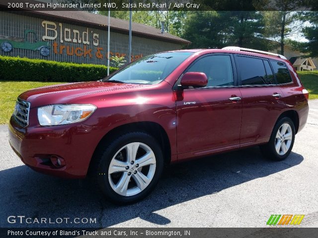 2008 Toyota Highlander Limited 4WD in Salsa Red Pearl
