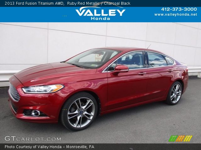 2013 Ford Fusion Titanium AWD in Ruby Red Metallic